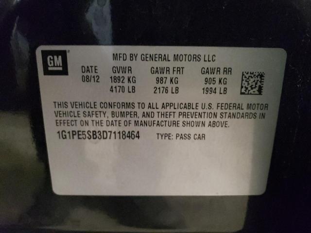 Photo 11 VIN: 1G1PE5SB3D7118464 - CHEVROLET CRUZE 