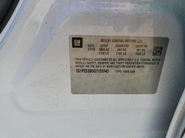 Photo 11 VIN: 1G1PE5SB3G7130943 - CHEVROLET CRUZE 