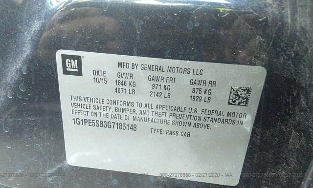 Photo 8 VIN: 1G1PE5SB3G7185148 - CHEVROLET CRUZE LIMITED 