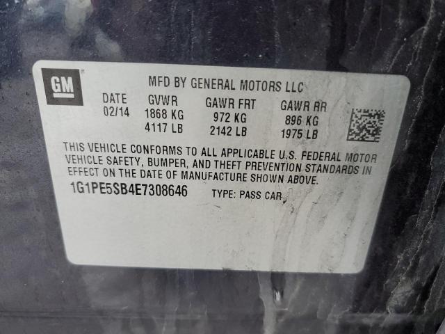 Photo 12 VIN: 1G1PE5SB4E7308646 - CHEVROLET CRUZE 