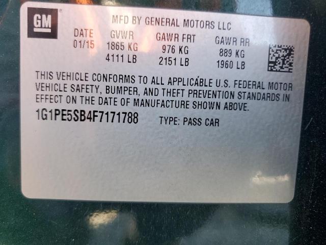 Photo 11 VIN: 1G1PE5SB4F7171788 - CHEVROLET CRUZE LT 