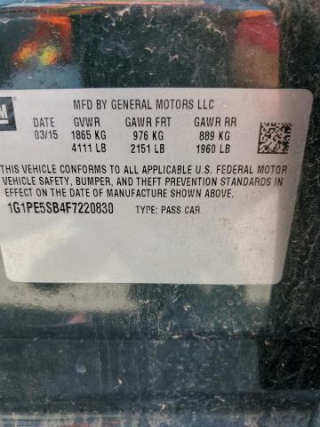 Photo 11 VIN: 1G1PE5SB4F7220830 - CHEVROLET CRUZE 