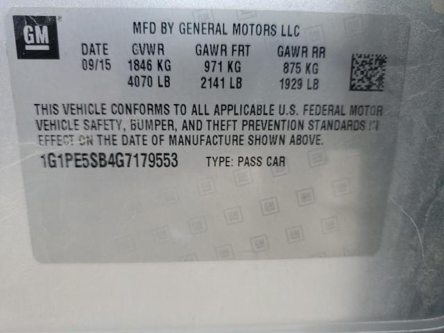 Photo 11 VIN: 1G1PE5SB4G7179553 - CHEVROLET CRUZE LIMI 