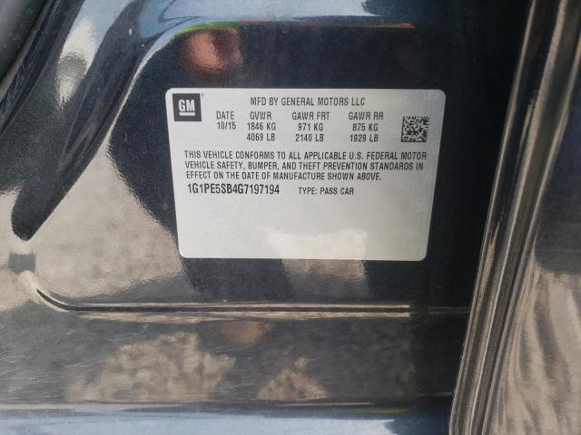 Photo 9 VIN: 1G1PE5SB4G7197194 - CHEVROLET CRUZE LIMI 