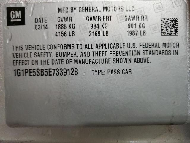 Photo 11 VIN: 1G1PE5SB5E7339128 - CHEVROLET CRUZE 