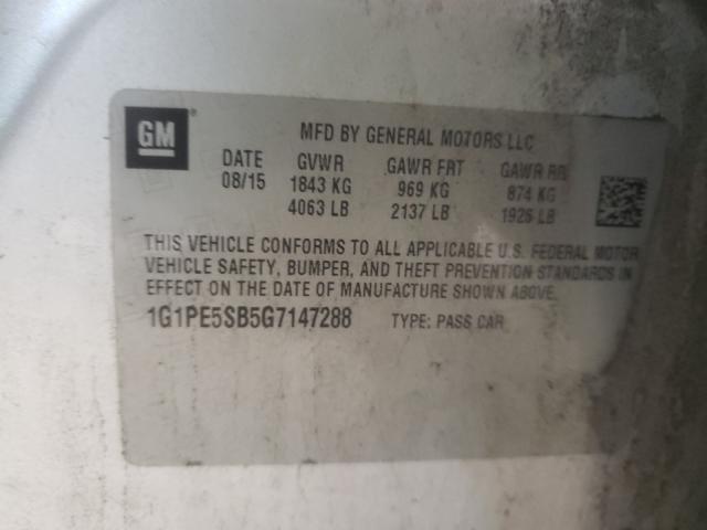 Photo 9 VIN: 1G1PE5SB5G7147288 - CHEVROLET CRUZE LIMI 