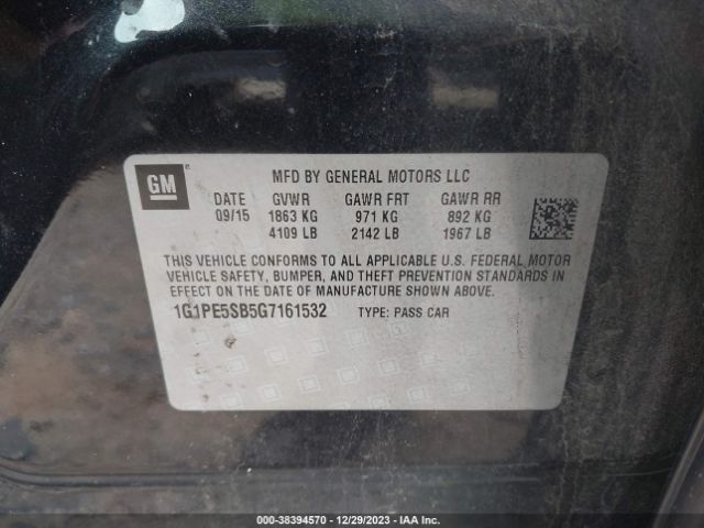 Photo 8 VIN: 1G1PE5SB5G7161532 - CHEVROLET CRUZE LIMITED 