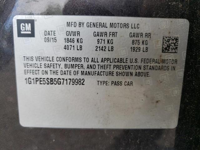 Photo 11 VIN: 1G1PE5SB5G7179982 - CHEVROLET CRUZE LIMI 