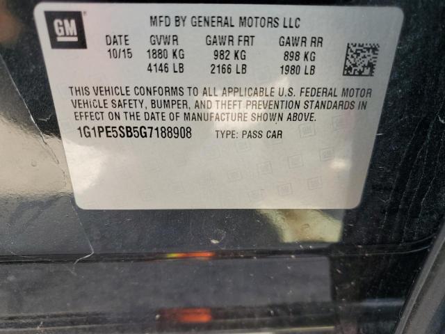 Photo 12 VIN: 1G1PE5SB5G7188908 - CHEVROLET CRUZE LIMI 