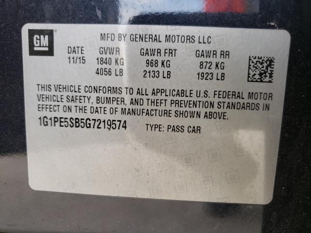 Photo 9 VIN: 1G1PE5SB5G7219574 - CHEVROLET CRUZE LIMI 