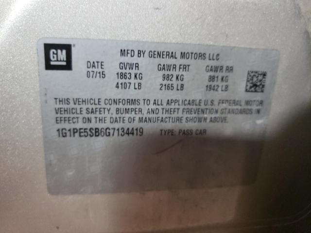 Photo 9 VIN: 1G1PE5SB6G7134419 - CHEVROLET CRUZE LIMI 