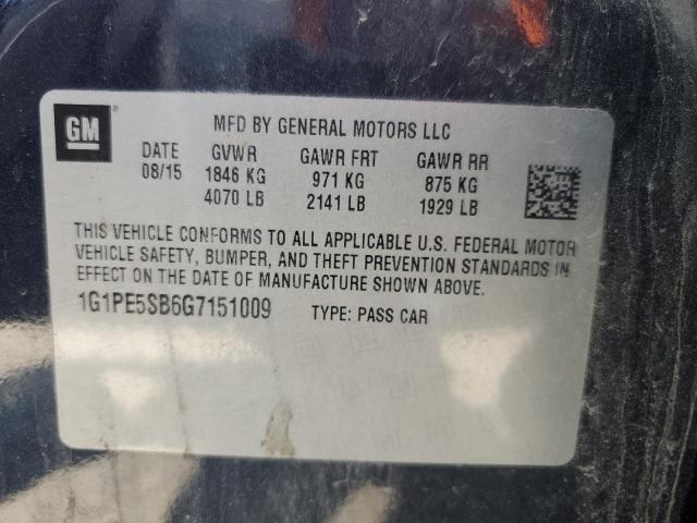 Photo 11 VIN: 1G1PE5SB6G7151009 - CHEVROLET CRUZE 