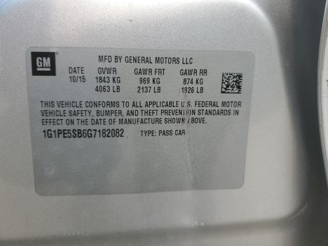 Photo 11 VIN: 1G1PE5SB6G7182082 - CHEVROLET CRUZE 