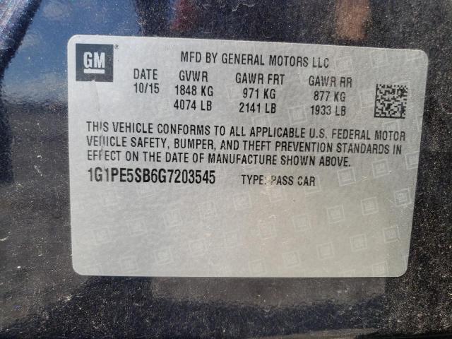 Photo 9 VIN: 1G1PE5SB6G7203545 - CHEVROLET CRUZE LIMI 