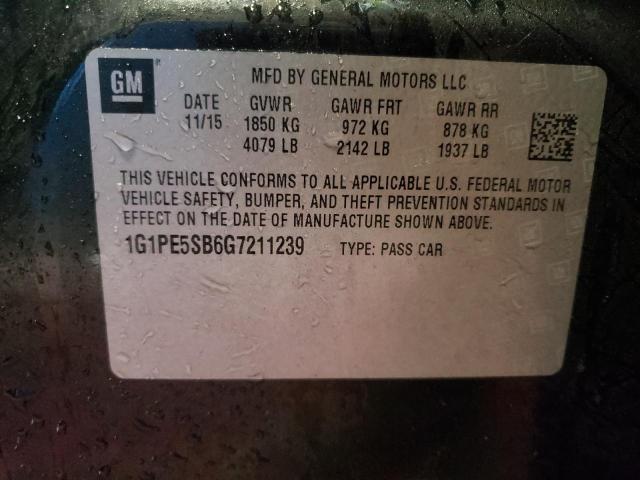 Photo 11 VIN: 1G1PE5SB6G7211239 - CHEVROLET CRUZE LIMI 