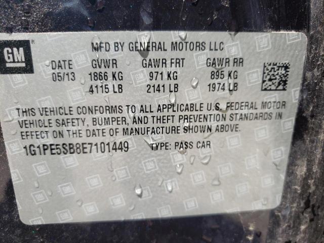 Photo 9 VIN: 1G1PE5SB8E7101449 - CHEVROLET CRUZE LT 