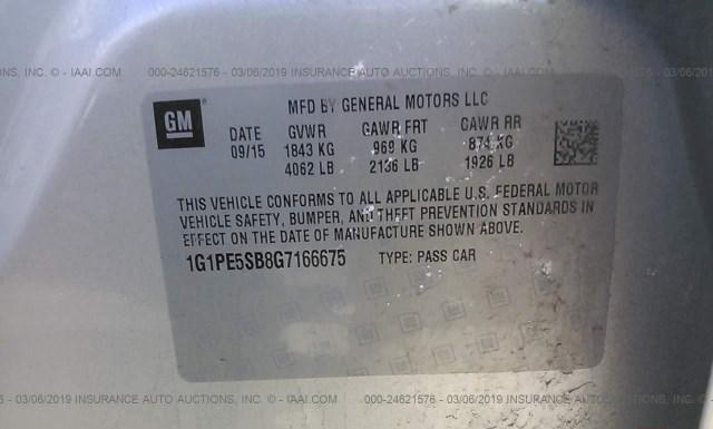 Photo 8 VIN: 1G1PE5SB8G7166675 - CHEVROLET CRUZE 