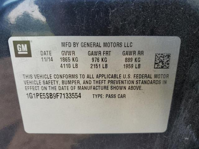 Photo 11 VIN: 1G1PE5SB9F7133554 - CHEVROLET CRUZE LT 