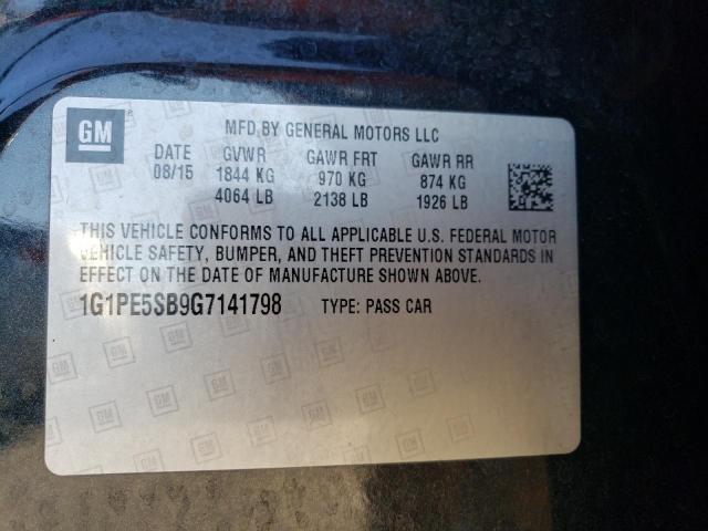 Photo 11 VIN: 1G1PE5SB9G7141798 - CHEVROLET CRUZE 