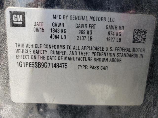 Photo 11 VIN: 1G1PE5SB9G7148475 - CHEVROLET CRUZE 