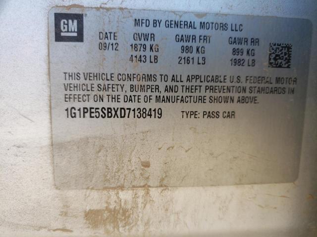 Photo 11 VIN: 1G1PE5SBXD7138419 - CHEVROLET CRUZE 