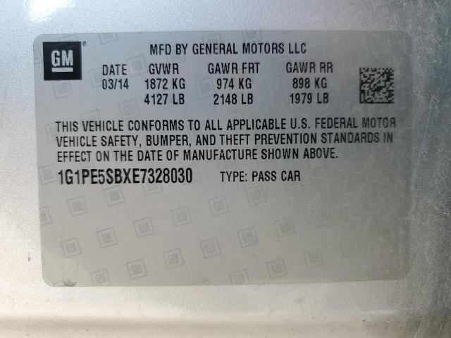 Photo 11 VIN: 1G1PE5SBXE7328030 - CHEVROLET CRUZE 