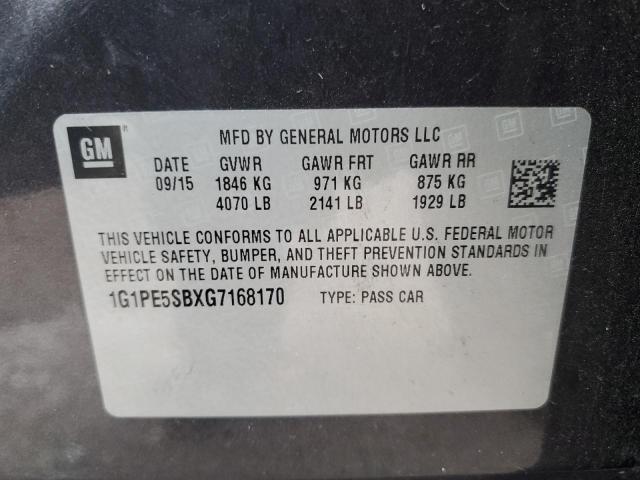 Photo 11 VIN: 1G1PE5SBXG7168170 - CHEVROLET CRUZE 