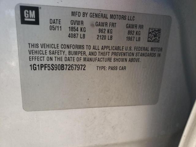 Photo 11 VIN: 1G1PF5S90B7267972 - CHEVROLET CRUZE 