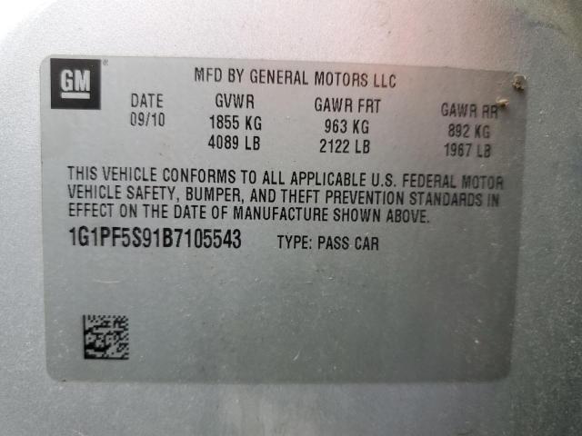 Photo 12 VIN: 1G1PF5S91B7105543 - CHEVROLET CRUZE 