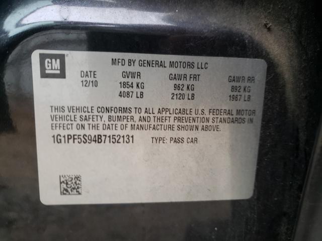 Photo 9 VIN: 1G1PF5S94B7152131 - CHEVROLET CRUZE LT 