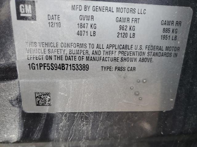 Photo 11 VIN: 1G1PF5S94B7153389 - CHEVROLET CRUZE 