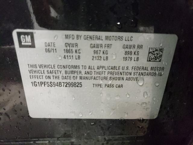 Photo 9 VIN: 1G1PF5S94B7299825 - CHEVROLET CRUZE LT 