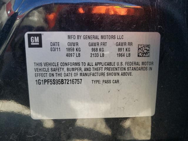 Photo 9 VIN: 1G1PF5S95B7216757 - CHEVROLET CRUZE LT 