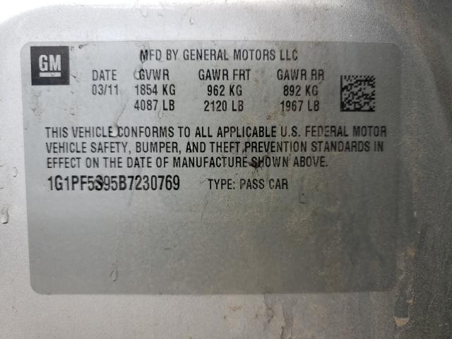 Photo 9 VIN: 1G1PF5S95B7230769 - CHEVROLET CRUZE LT 