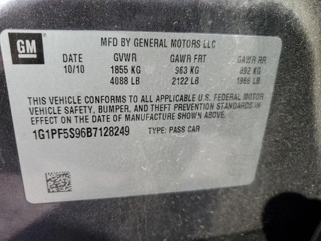 Photo 11 VIN: 1G1PF5S96B7128249 - CHEVROLET CRUZE 