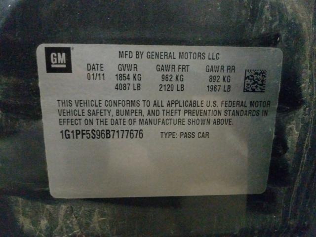 Photo 9 VIN: 1G1PF5S96B7177676 - CHEVROLET CRUZE LT 