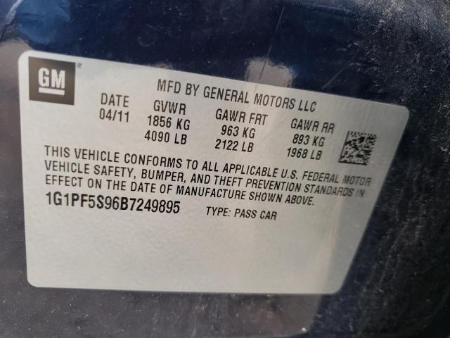 Photo 9 VIN: 1G1PF5S96B7249895 - CHEVROLET CRUZE LT 