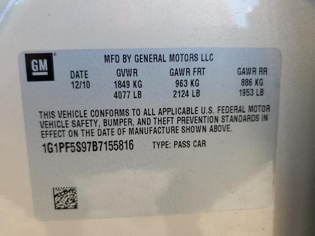 Photo 11 VIN: 1G1PF5S97B7155816 - CHEVROLET CRUZE 