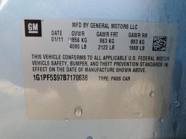 Photo 11 VIN: 1G1PF5S97B7170638 - CHEVROLET CRUZE 