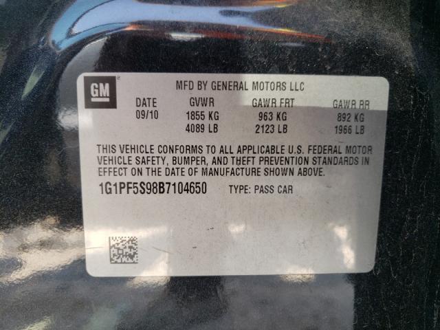 Photo 9 VIN: 1G1PF5S98B7104650 - CHEVROLET CRUZE LT 