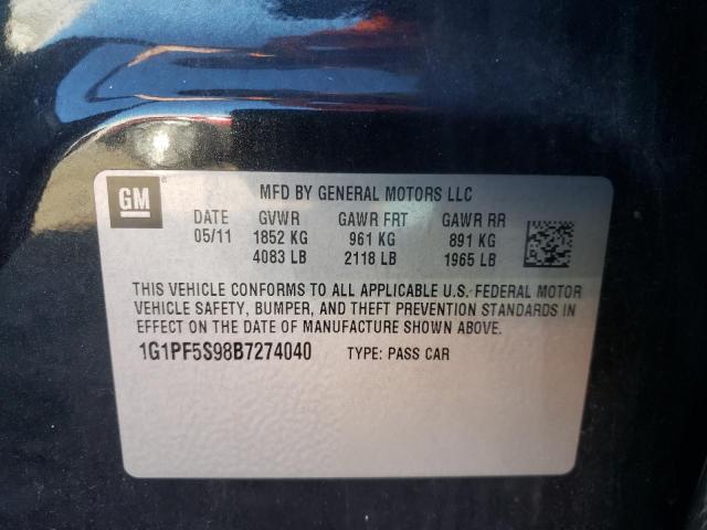 Photo 9 VIN: 1G1PF5S98B7274040 - CHEVROLET CRUZE LT 