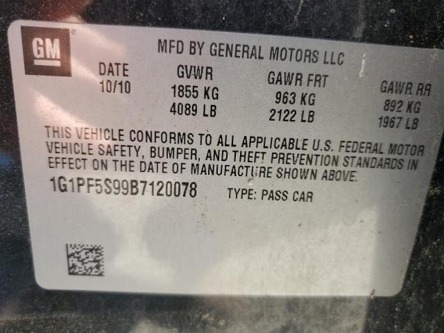 Photo 11 VIN: 1G1PF5S99B7120078 - CHEVROLET CRUZE LT 