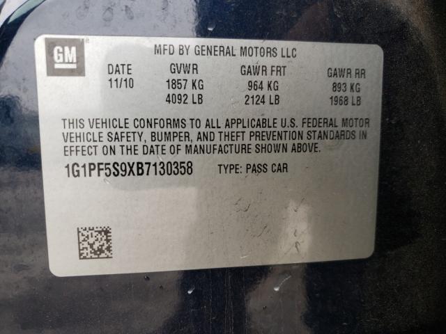 Photo 9 VIN: 1G1PF5S9XB7130358 - CHEVROLET CRUZE LT 