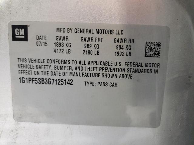 Photo 9 VIN: 1G1PF5SB3G7125142 - CHEVROLET CRUZE LIMI 