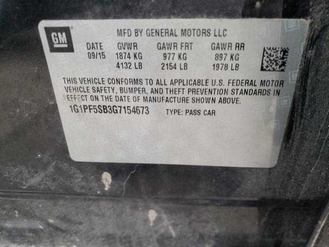 Photo 9 VIN: 1G1PF5SB3G7154673 - CHEVROLET CRUZE LIMI 