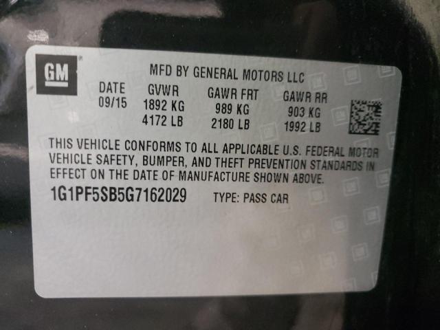 Photo 9 VIN: 1G1PF5SB5G7162029 - CHEVROLET CRUZE LIMI 