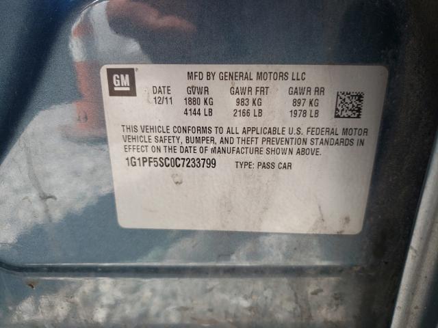 Photo 9 VIN: 1G1PF5SC0C7233799 - CHEVROLET CRUZE LT 