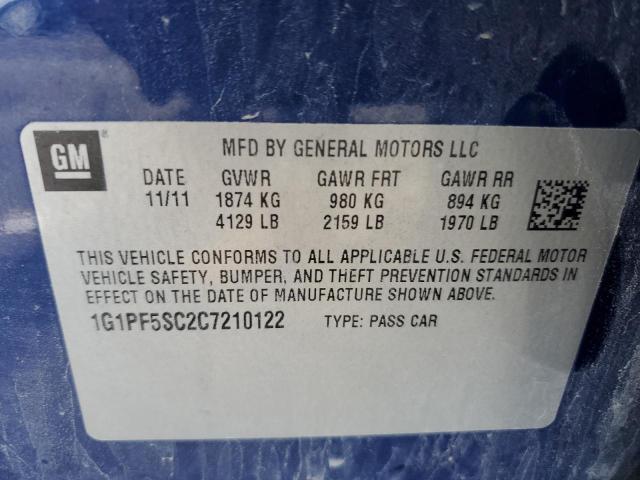 Photo 12 VIN: 1G1PF5SC2C7210122 - CHEVROLET CRUZE 