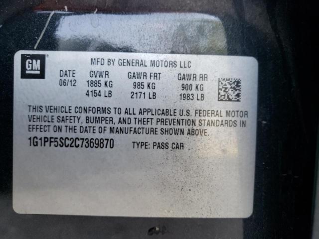 Photo 11 VIN: 1G1PF5SC2C7369870 - CHEVROLET CRUZE 