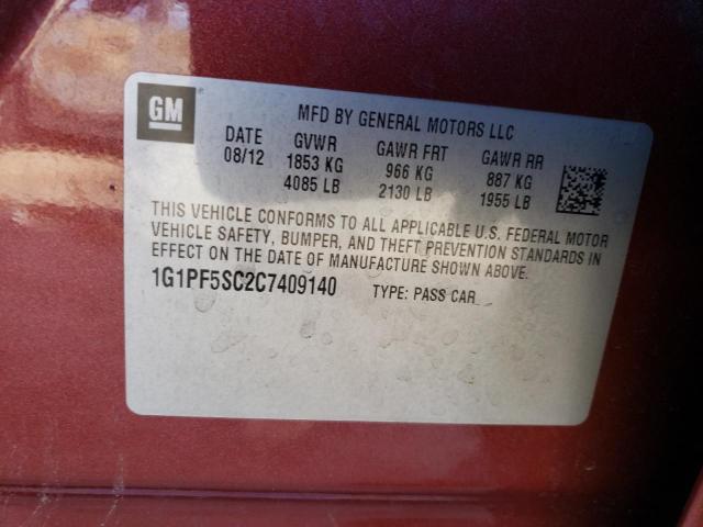 Photo 11 VIN: 1G1PF5SC2C7409140 - CHEVROLET CRUZE 